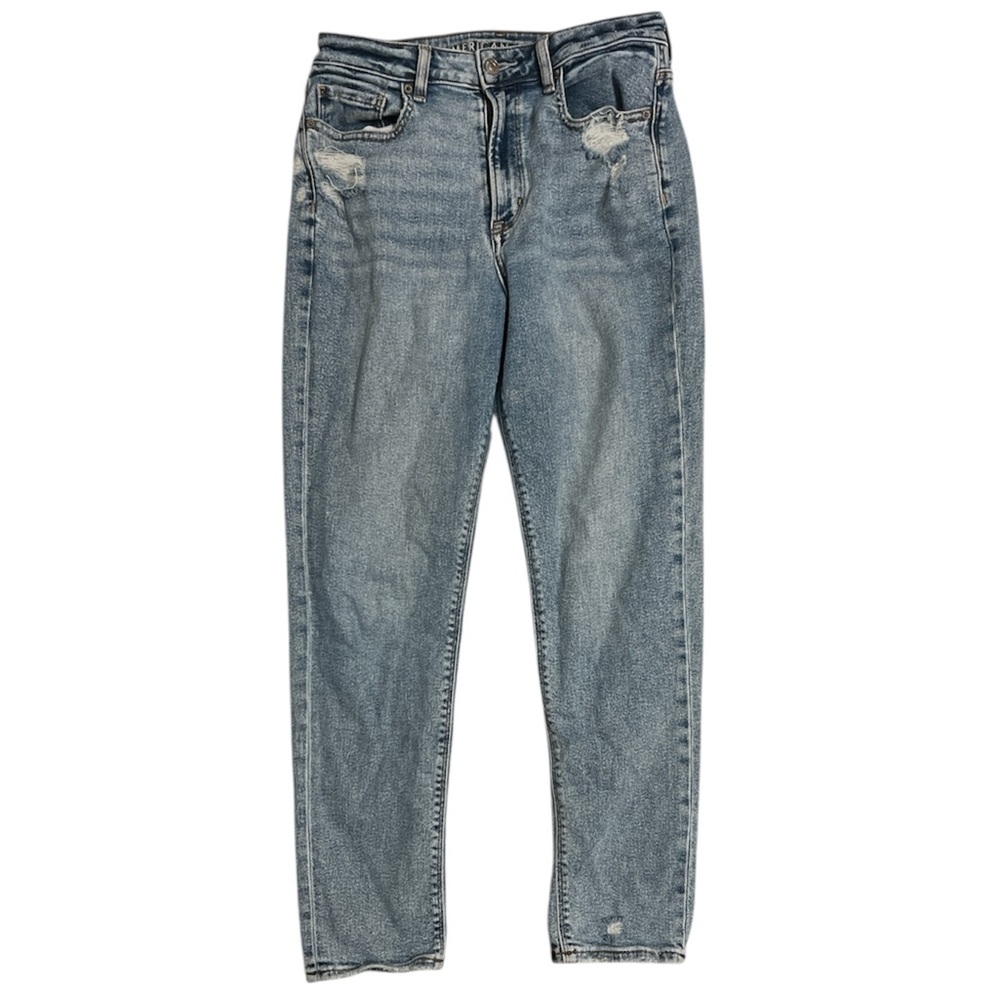 American Eagle Outfitters High Rise Light Wash Distressed Women’s Jeans